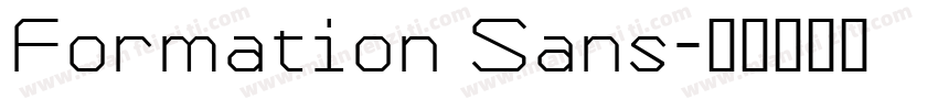 Formation Sans字体转换